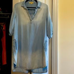 Cloth and Stone softest denim dress Large